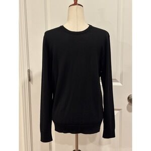 Mr Porter Wool Pullover Sweater Merino Wool Black Made In Italy Mens Small